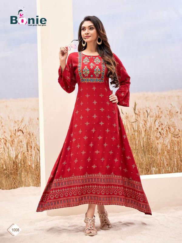 Bonie Srivali Fancy Rayon Long Kurti 